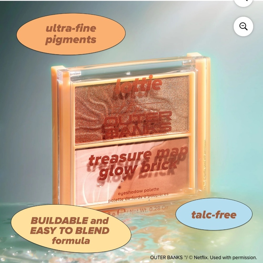 Lottie London x Outer Banks Treasure Map Glow Brick Palette